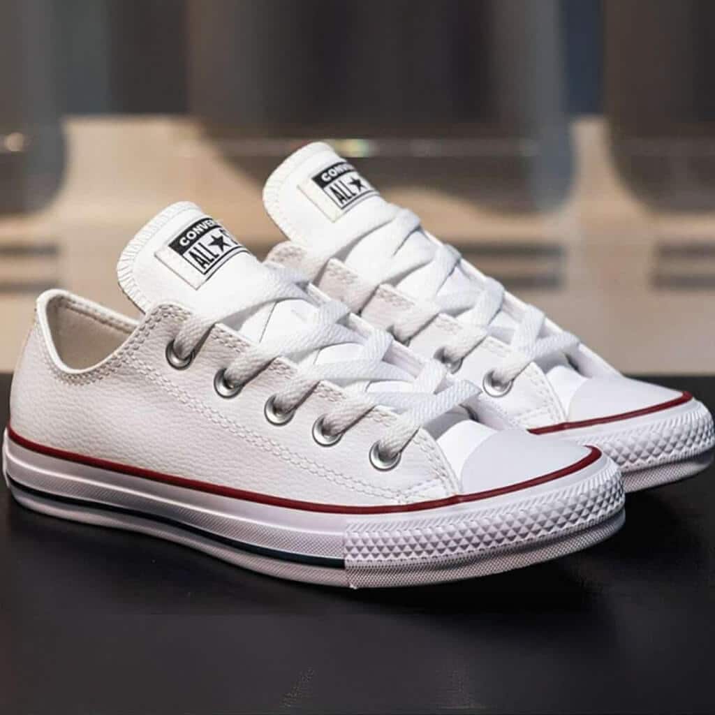 Zapatillas Blancas Cuero Clásica Converse Hombre - Imagen 2