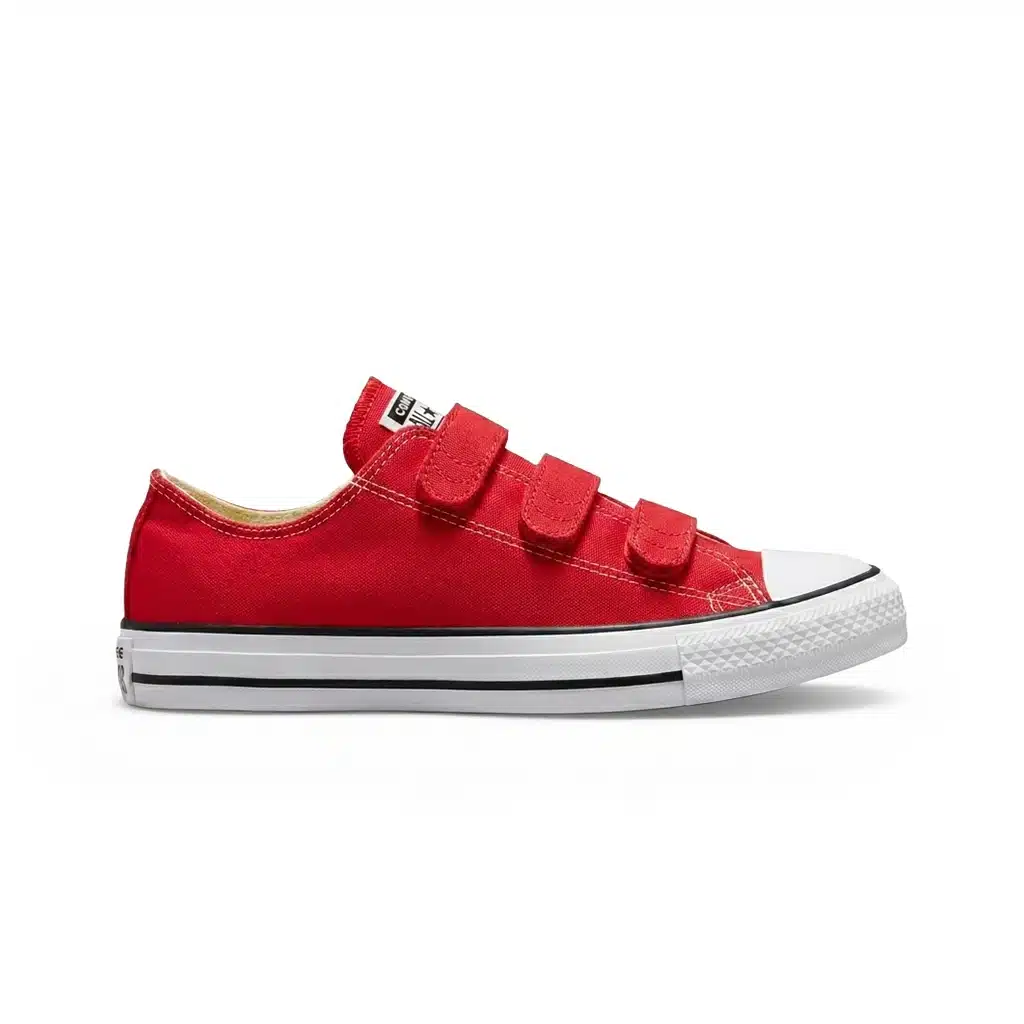 Zapatillas Rojo con Velcro Mujer