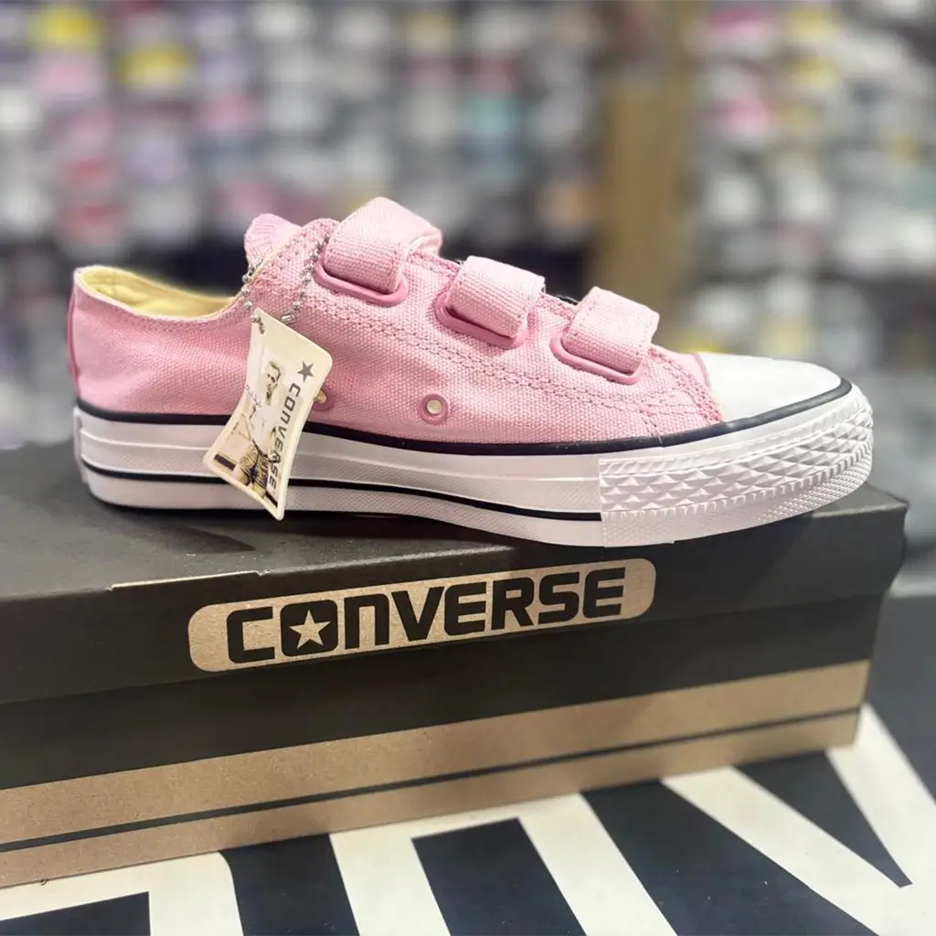 Zapatillas Rosadas con Velcro Mujer - Imagen 3